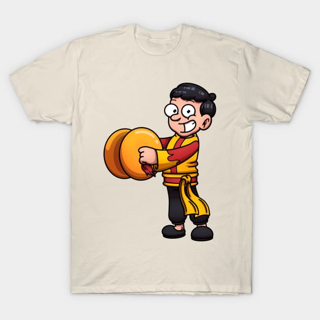 Traditional Chinese Musician Playing Cymbals T-Shirt by TheMaskedTooner